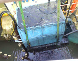 深圳皇崗河暗涵水下清淤機器人清除淤泥